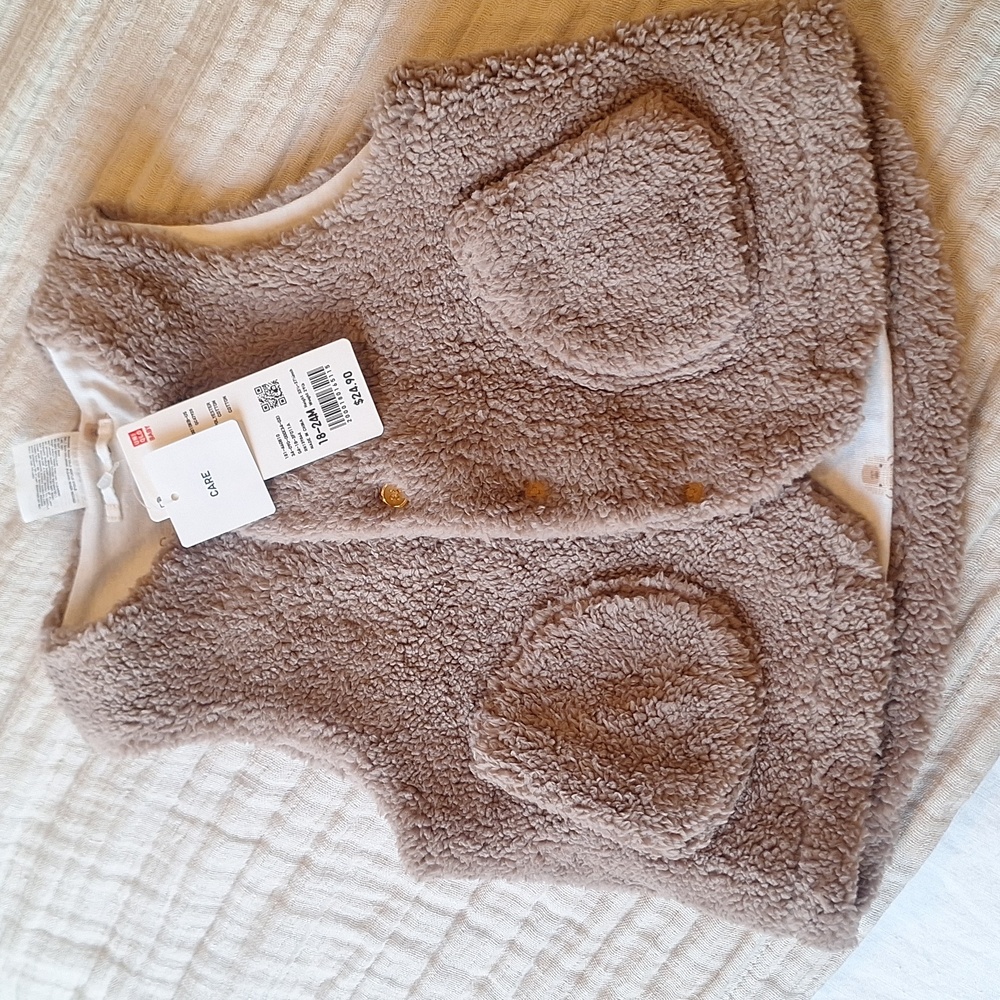 Toddler teddy vest